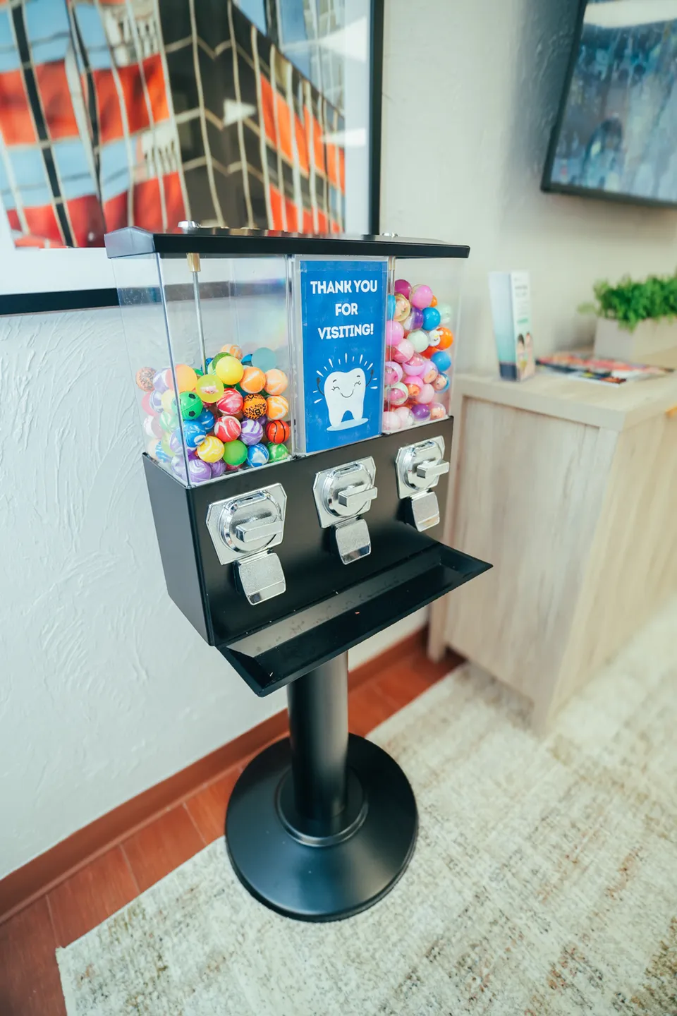 prize machine for kids after their visit